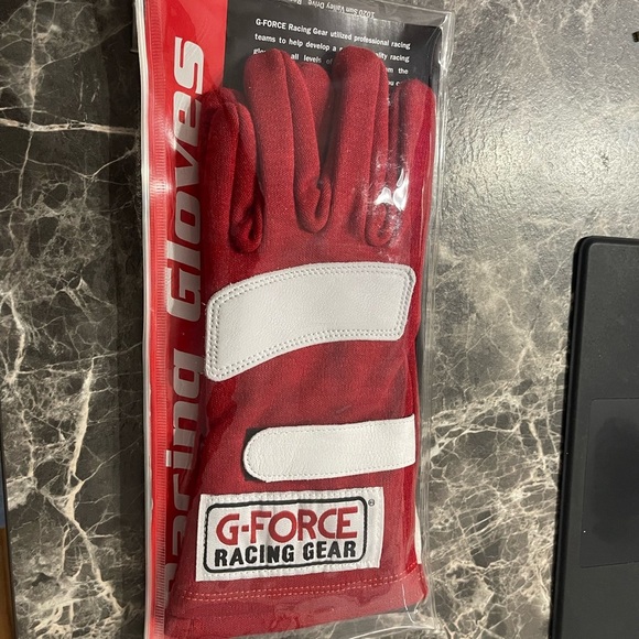 G-Force 4101LRGRD G5 Red Large Junior Racing Gloves - Picture 3 of 4